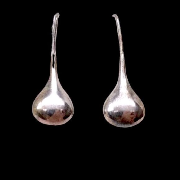 Sterling Silver 925 Tear Drop Earrings - Picture 8 of 8